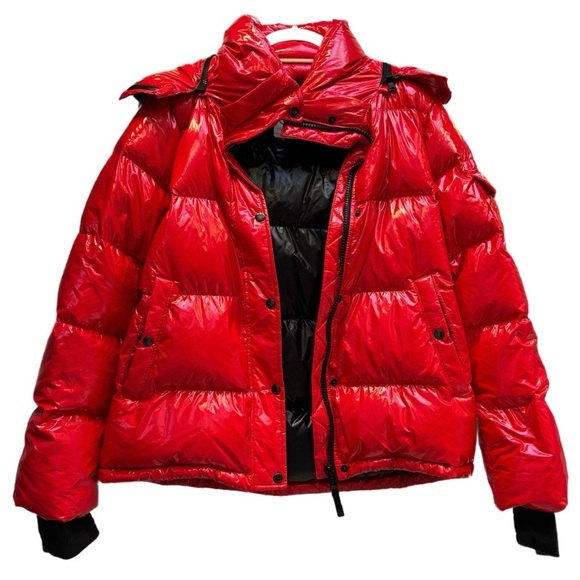 🔥 S13 New York NWT Lacquer Ella Puffer Jacket In Flame Red (XXL) ❤️🔥❤️ - Picture 3 of 13